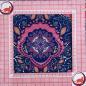 Preview: Dekostoff Canvas Mandala pink blau